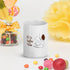 White glossy mug